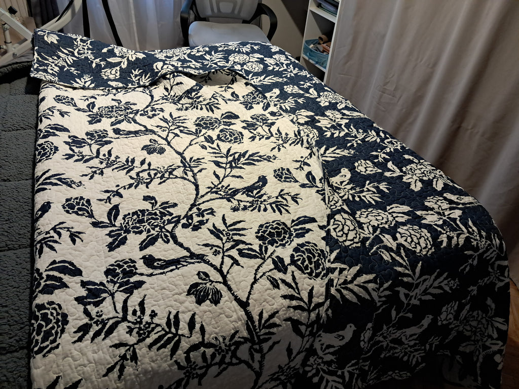 Boutis 'Un air indigo'