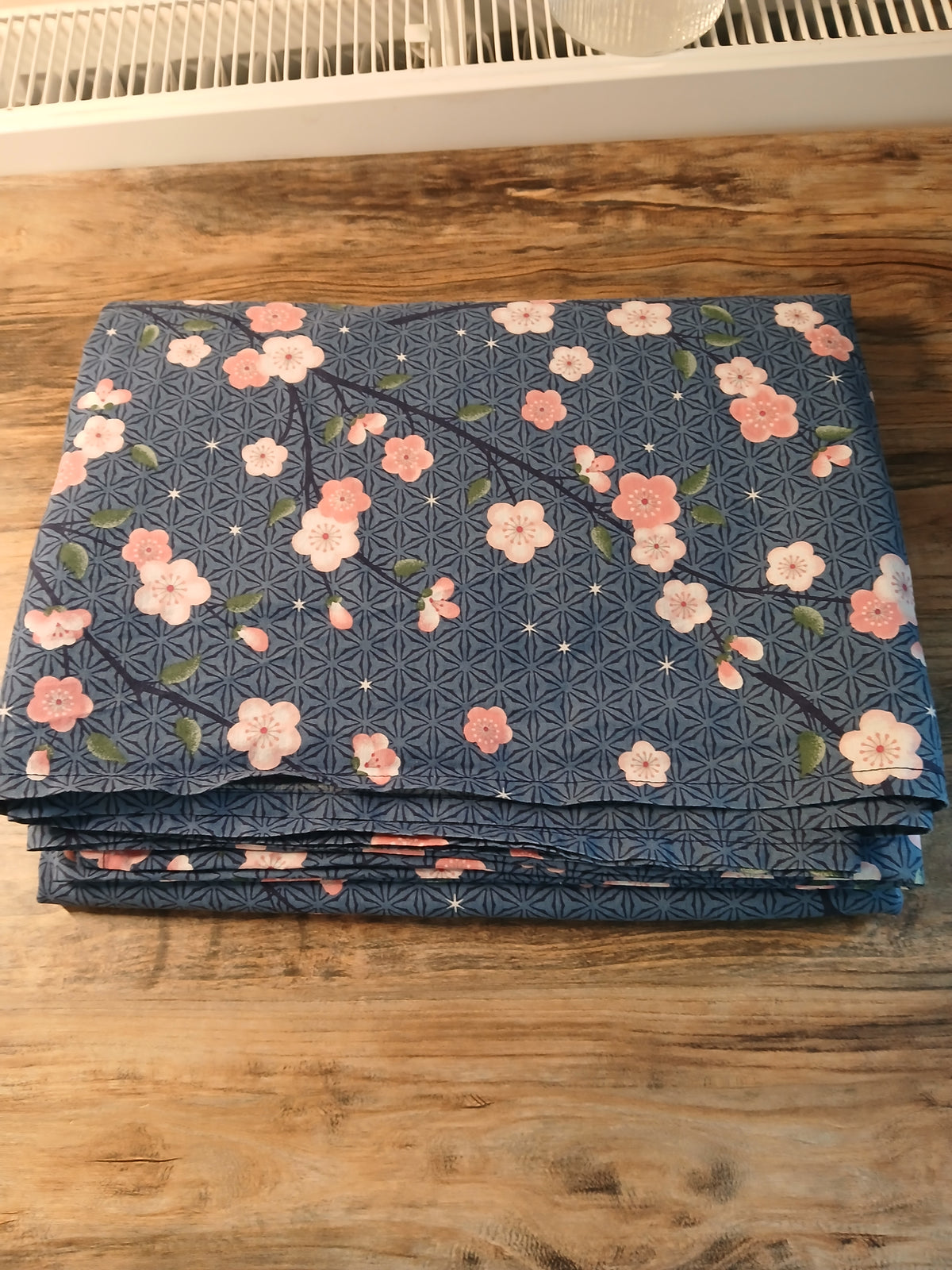 Parure a motif floral et oiseaux Nuit japonaise