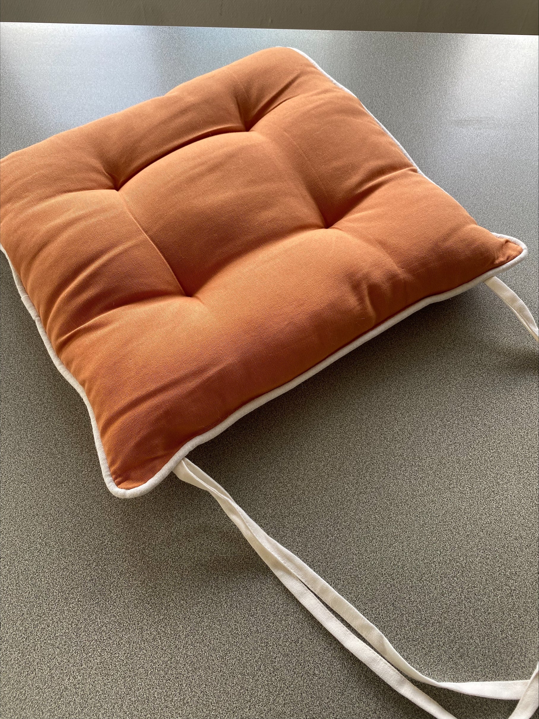 2 coussins de chaise Coussins de chaise unis
