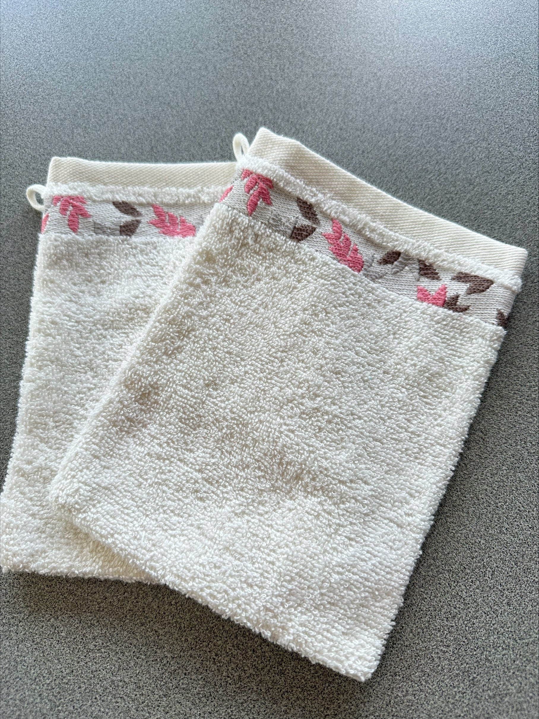 2 Gants de toilette Trop chouette