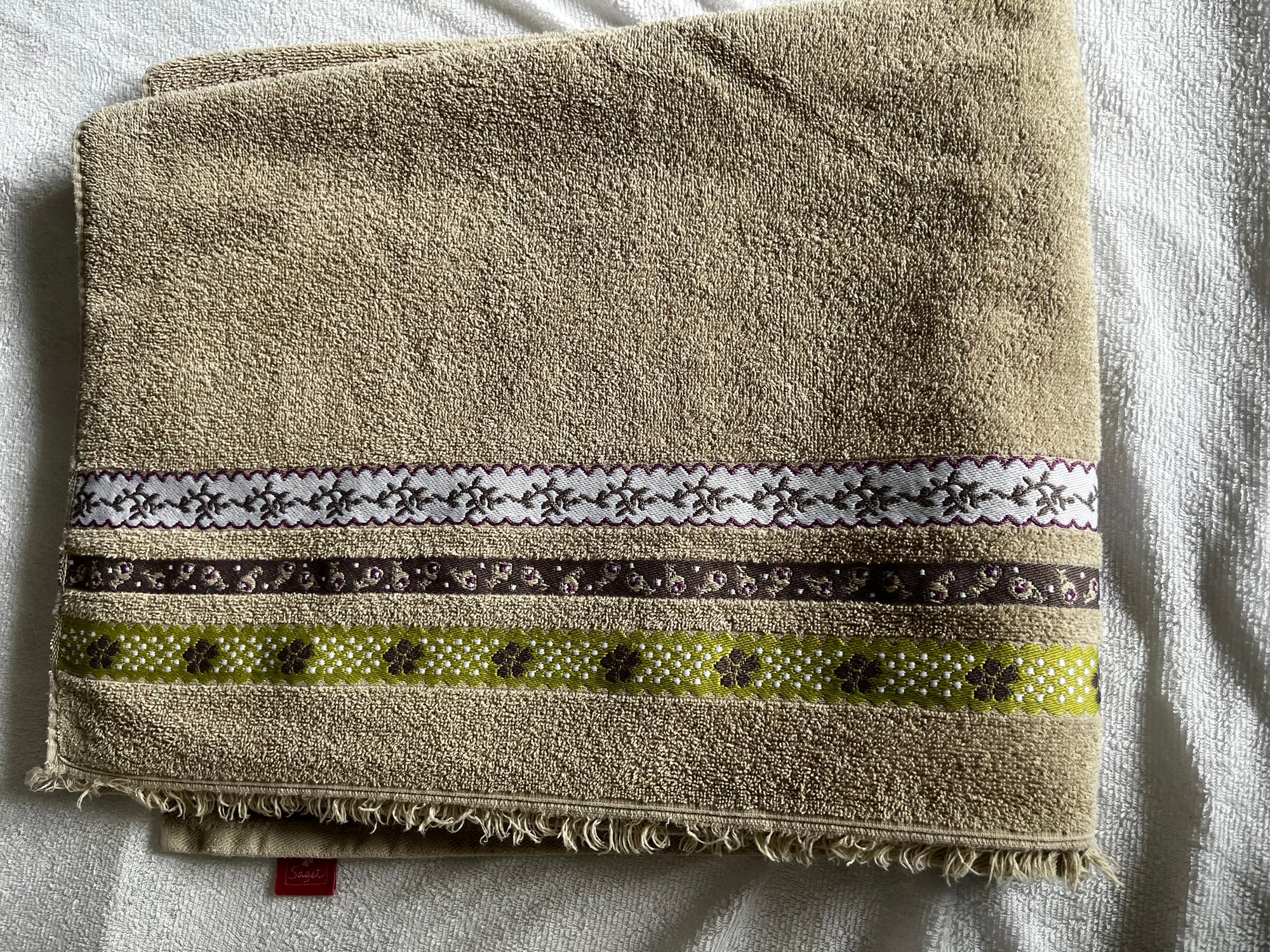 Lot serviettes beiges