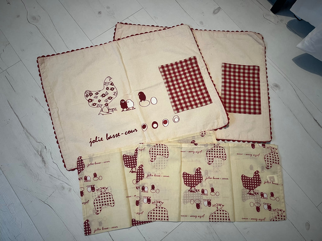 Sets de table + serviettes de table