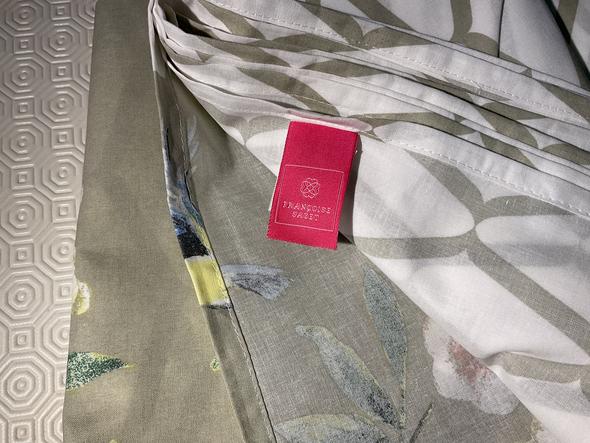 Drap une personne Mésanges et Pommiers 180x290