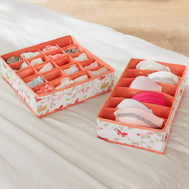 Lot de 2 rangements lingerie A tire d'ailes
