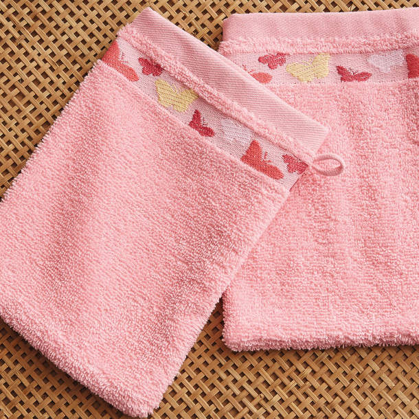 2 Gants de toilette A tire d'ailes
