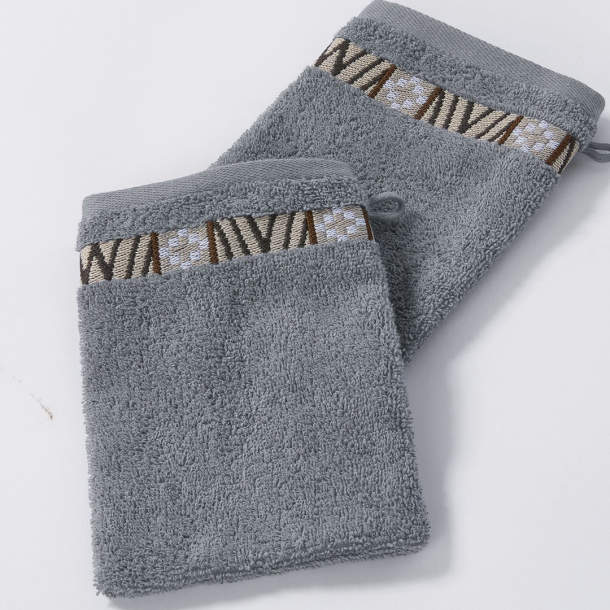 2 Gants de toilette Accent tonique