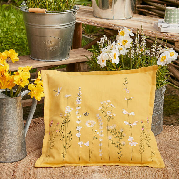 Housse de coussin et coussin Amour de lapin