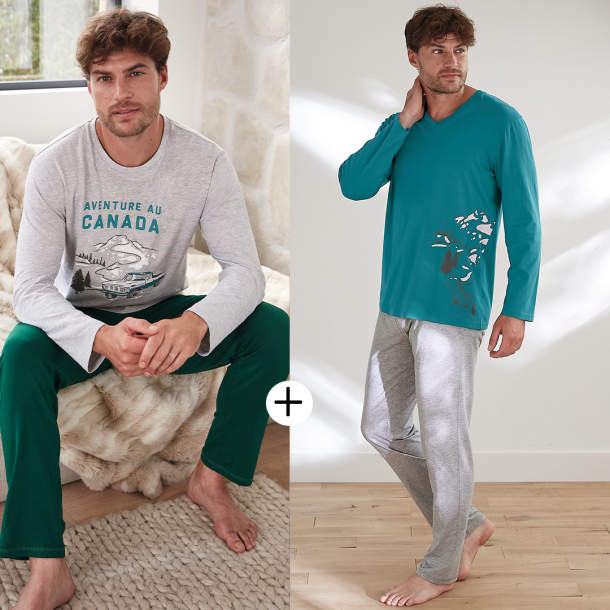 2 pyjamas Aventure au Canada