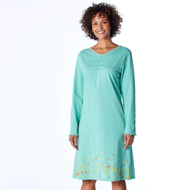 Chemise de nuit Azur et mimosa