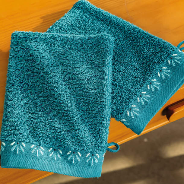 2 Gants de toilette Balade en duo