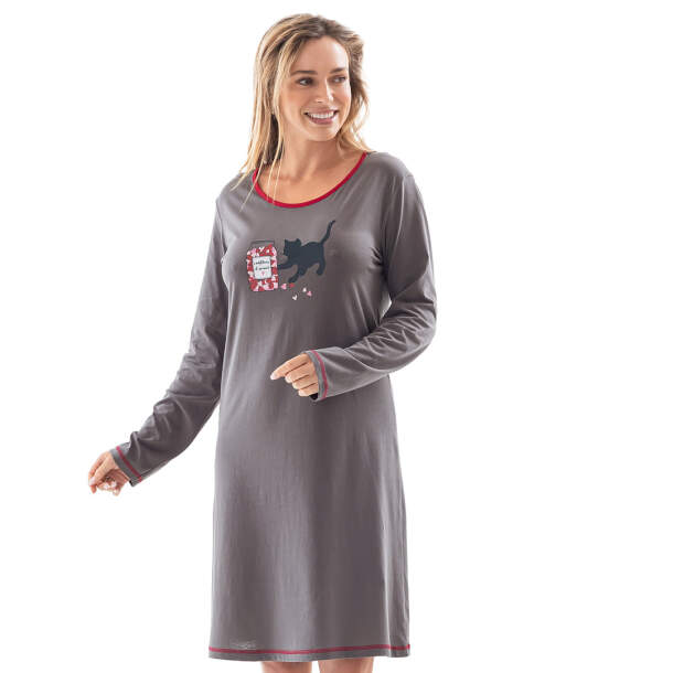 Maxi t-shirt gris Bouquet d'amour