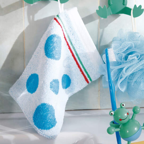 2 gants de toilette Bulles de couleurs