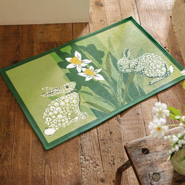 Tapis de cuisine Cachés dans les jonquilles