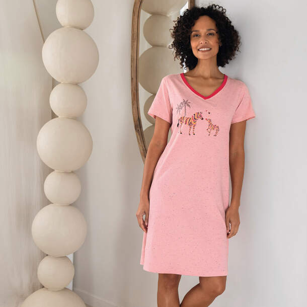 Chemise de nuit Câlins zébrés