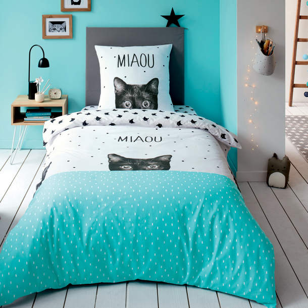 Parure de lit housse de couette Chatouille