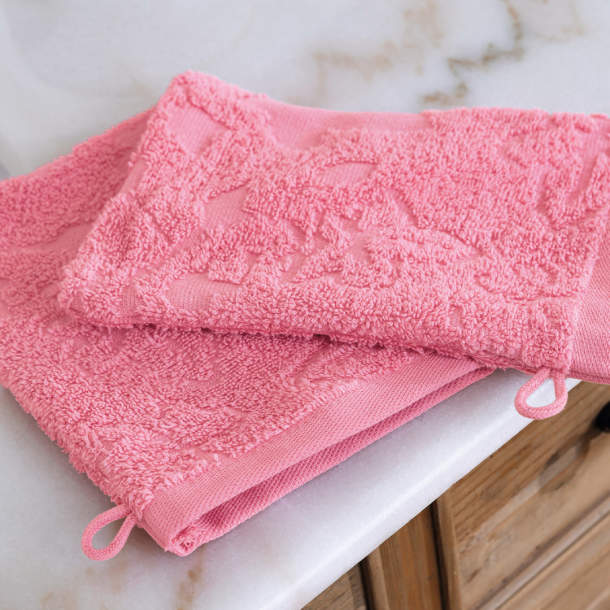2 gants de toilette Chats amoureux