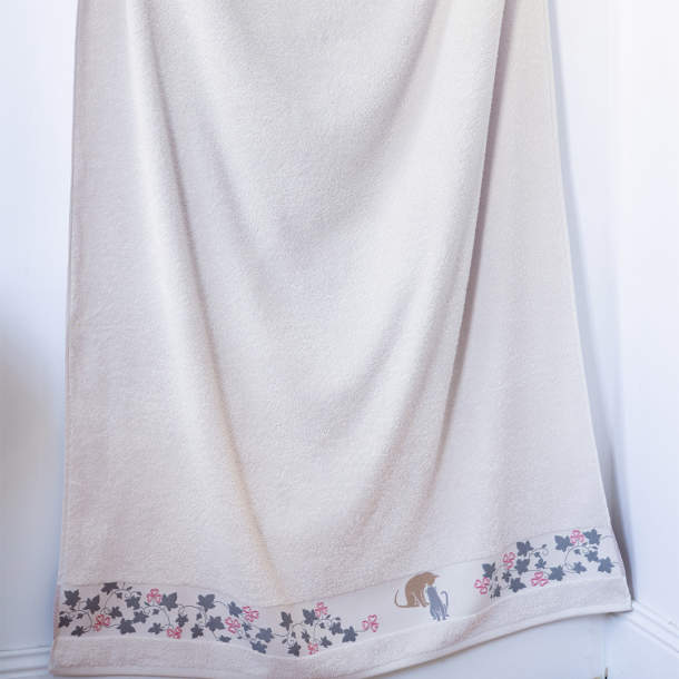 Maxi drap de bain Chats amoureux