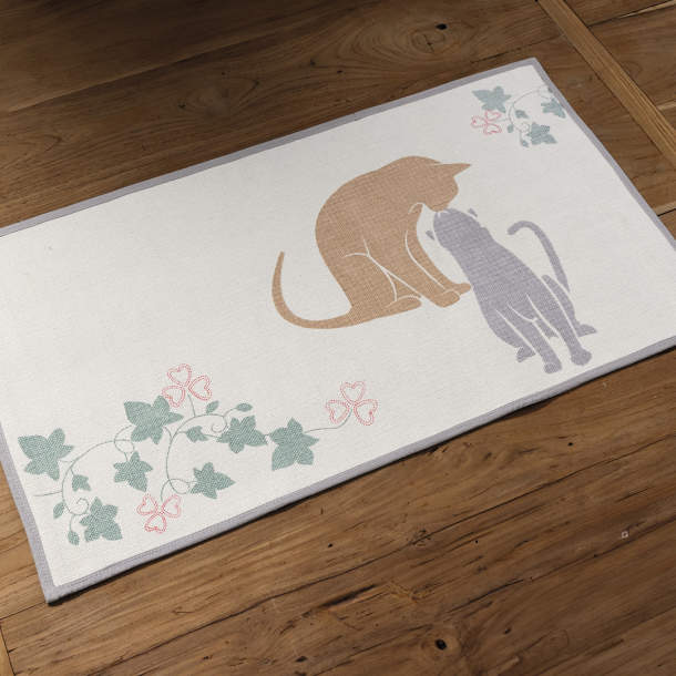 Tapis de bain Chats amoureux
