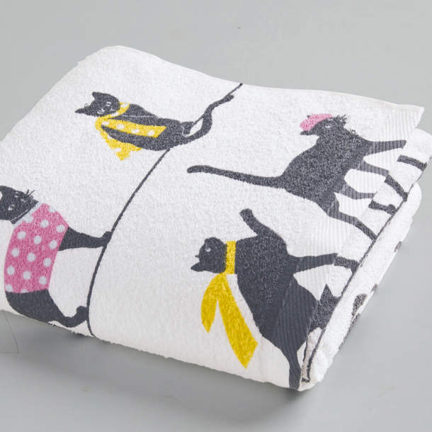 Serviette Chats parade