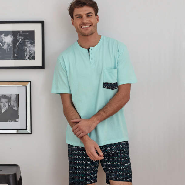 Pyjama court homme Couleurs macadam