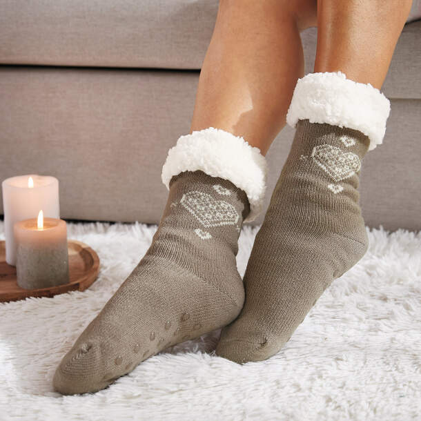 Chaussons-Chaussettes Dans mon refuge