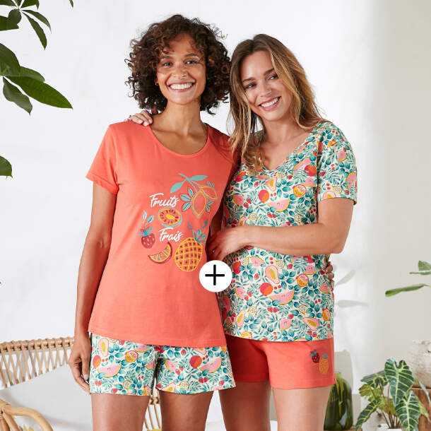 2 pyjamas Délices exotiques