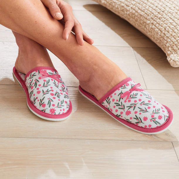 Chaussons avec pochon coordonné Duo de malice