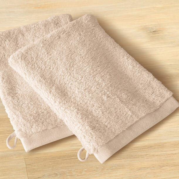 2 Gants de toilette Extra doux