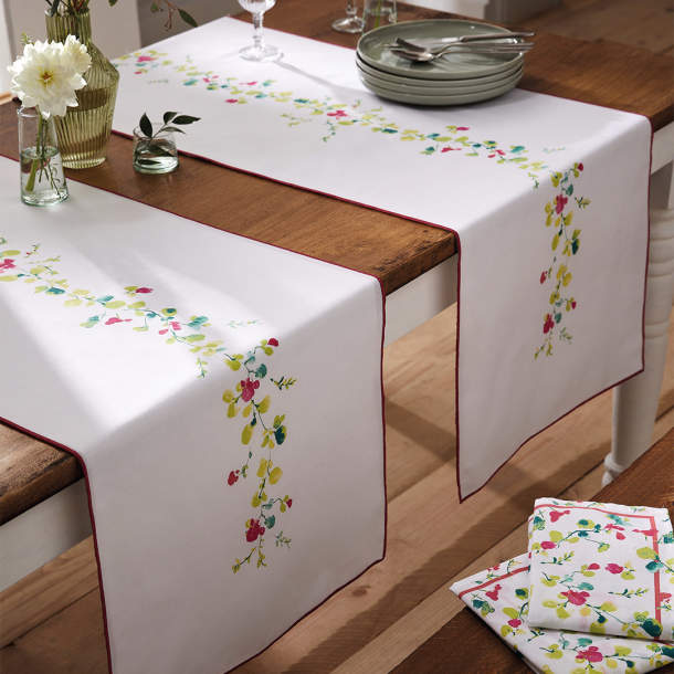 Chemin de table Fleurs en fête