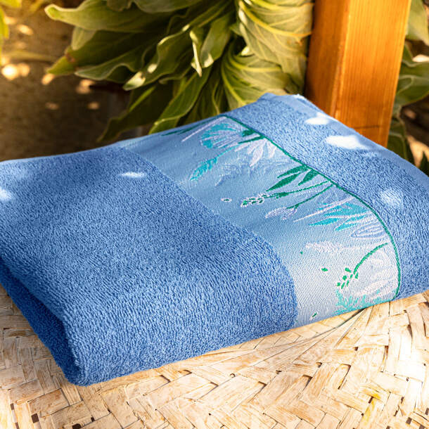 Drap de bain Fleurs et graminées