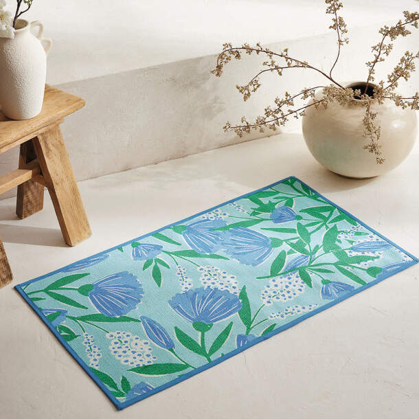 Tapis de bain Fleurs et graminées