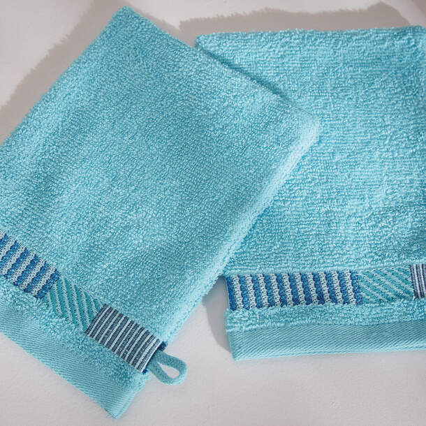 2 gants de toilette Grand bassin