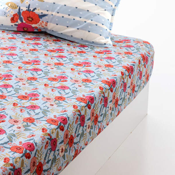 Drap housse Horizons fleuris