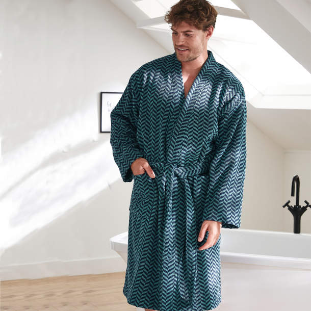 Peignoir de bain Illusion bleue