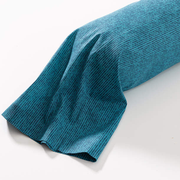 Taie de traversin Illusion bleue