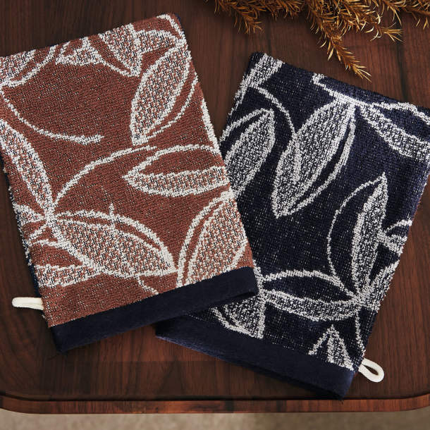 2 Gants de toilette Instant cappuccino