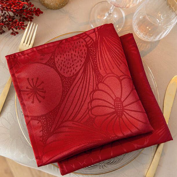 2 serviettes de table Jardin d'élégance