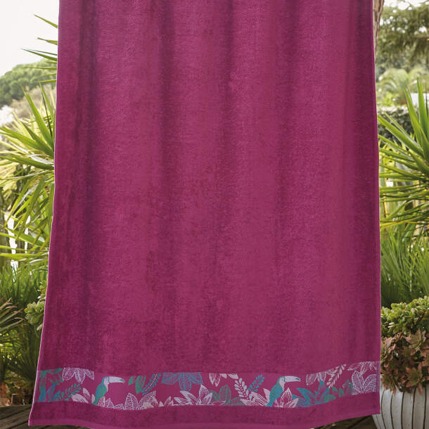 Maxi drap de bain Jardin tropical