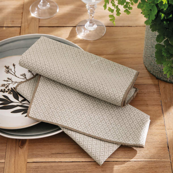 Serviettes de table Jeux de styles