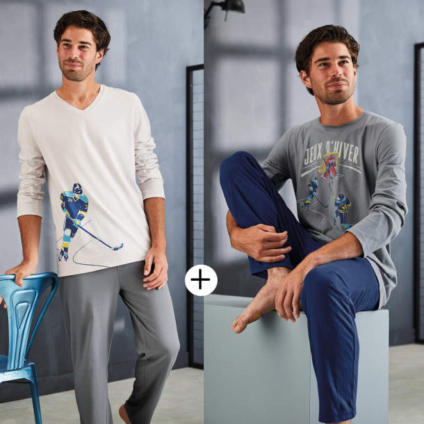 2 pyjamas Jeux d'hiver