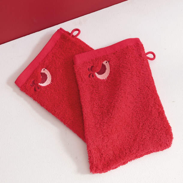 2 Gants de toilette Jolie datcha