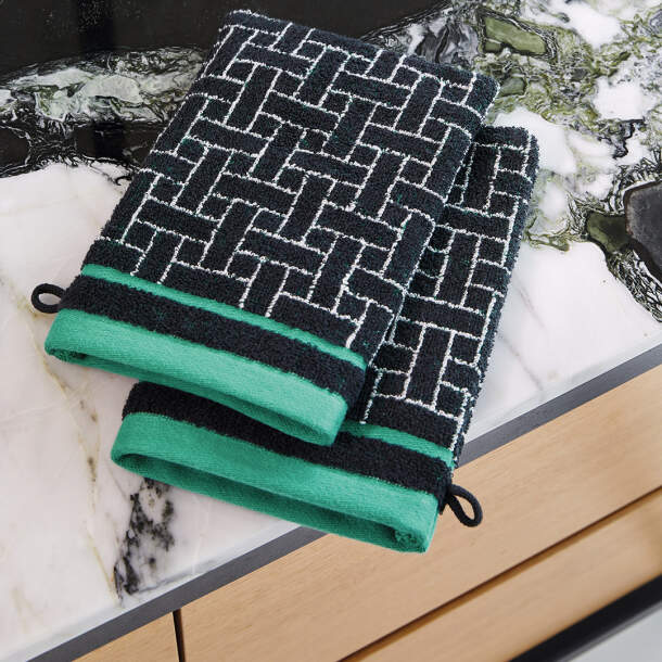 2 gants de toilette Jungle fantastique