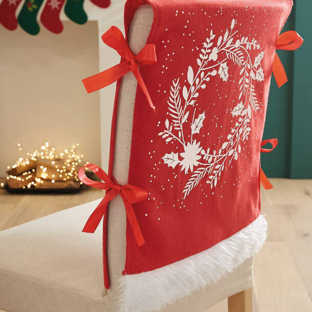 4 housses de chaise Esprit de Noël