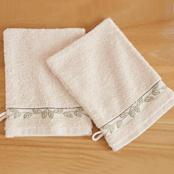 2 gants de toilette La famille d'Henry