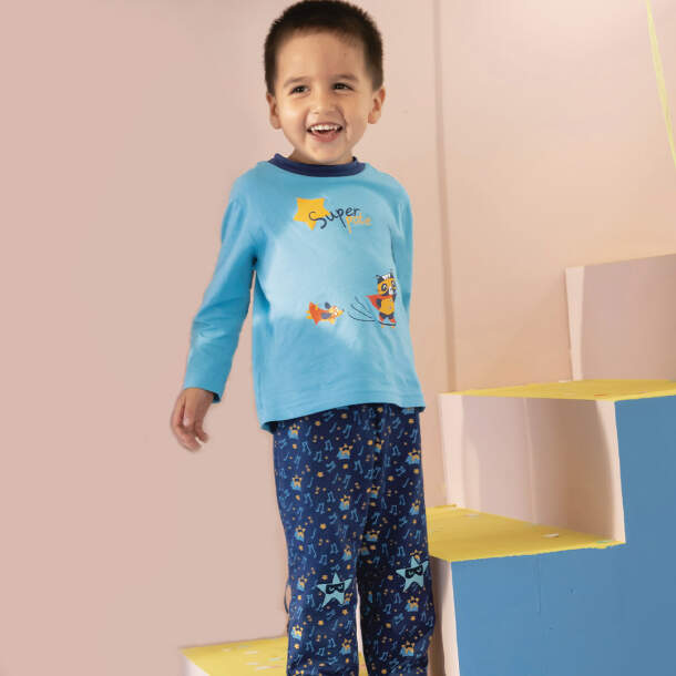Pyjama bleu La ligue des doudous extraordinaires