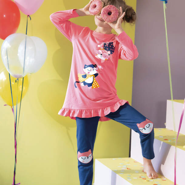 Pyjama corail La ligue des doudous extraordinaires