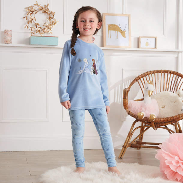 Pyjama velours La reine des neiges