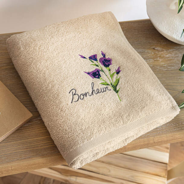 Drap de bain Langage des fleurs
