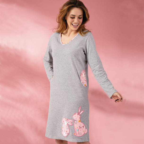 Chemise de nuit Lapins câlins