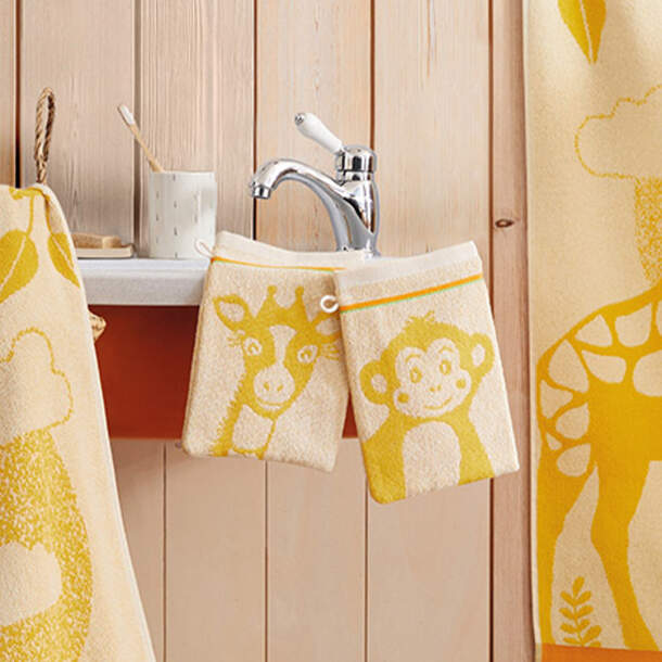 2 gants de toilette Les aventures de Sophie & Loulou